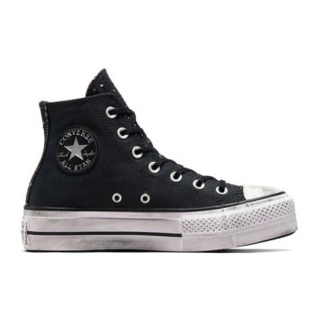 Chuck Taylor All Star Lift Platform Γυναικεία Μποτάκια Black / Silver A06450C