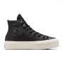 Chuck Taylor All Star Lift Γυναικεία Flatforms Μποτάκια Μαύρα A08312C