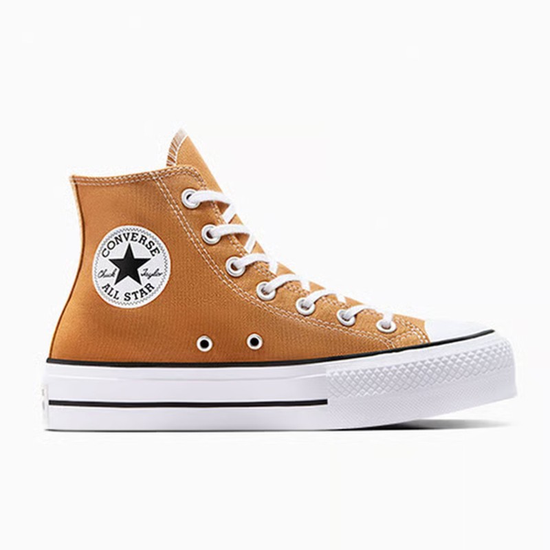 Converse Chuck Taylor All Star Lift Platform Γυναικεία Μποτάκια Καφέ