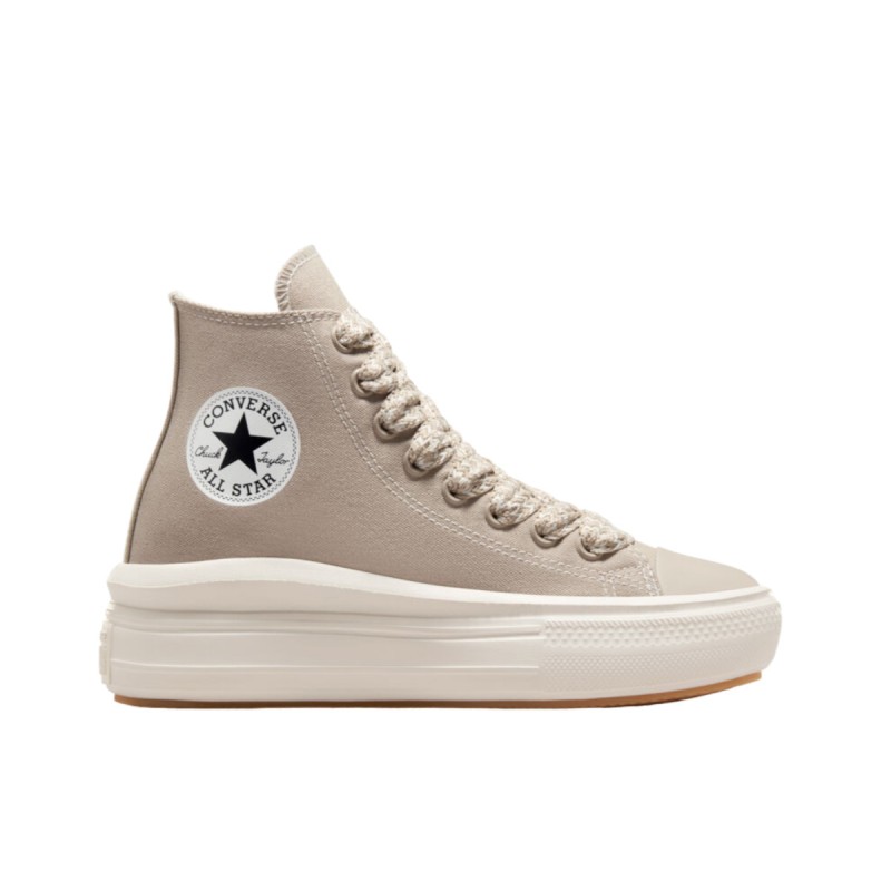 Chuck Taylor All Star Move Γυναικεία Flatforms Μποτάκια Papyrus / Vintage White / Egret A08307C