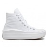 Chuck Taylor All Star Move Γυναικεία Flatforms Μποτάκια White / Natural Ivory / Black 568498C