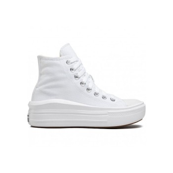 Chuck Taylor All Star Move Γυναικεία Flatforms Μποτάκια White / Natural Ivory / Black 568498C