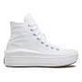 Chuck Taylor All Star Move Γυναικεία Flatforms Μποτάκια White / Natural Ivory / Black 568498C